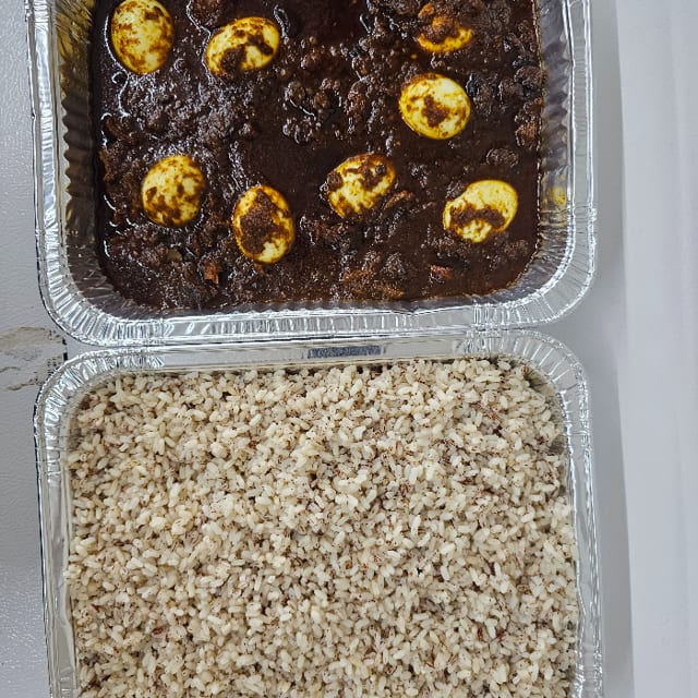 Ayamasi Stew with Rice.